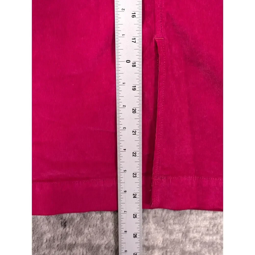 Free People Pencil Skirt 25 Womens Hot Pink Corduroy Western Rodeo